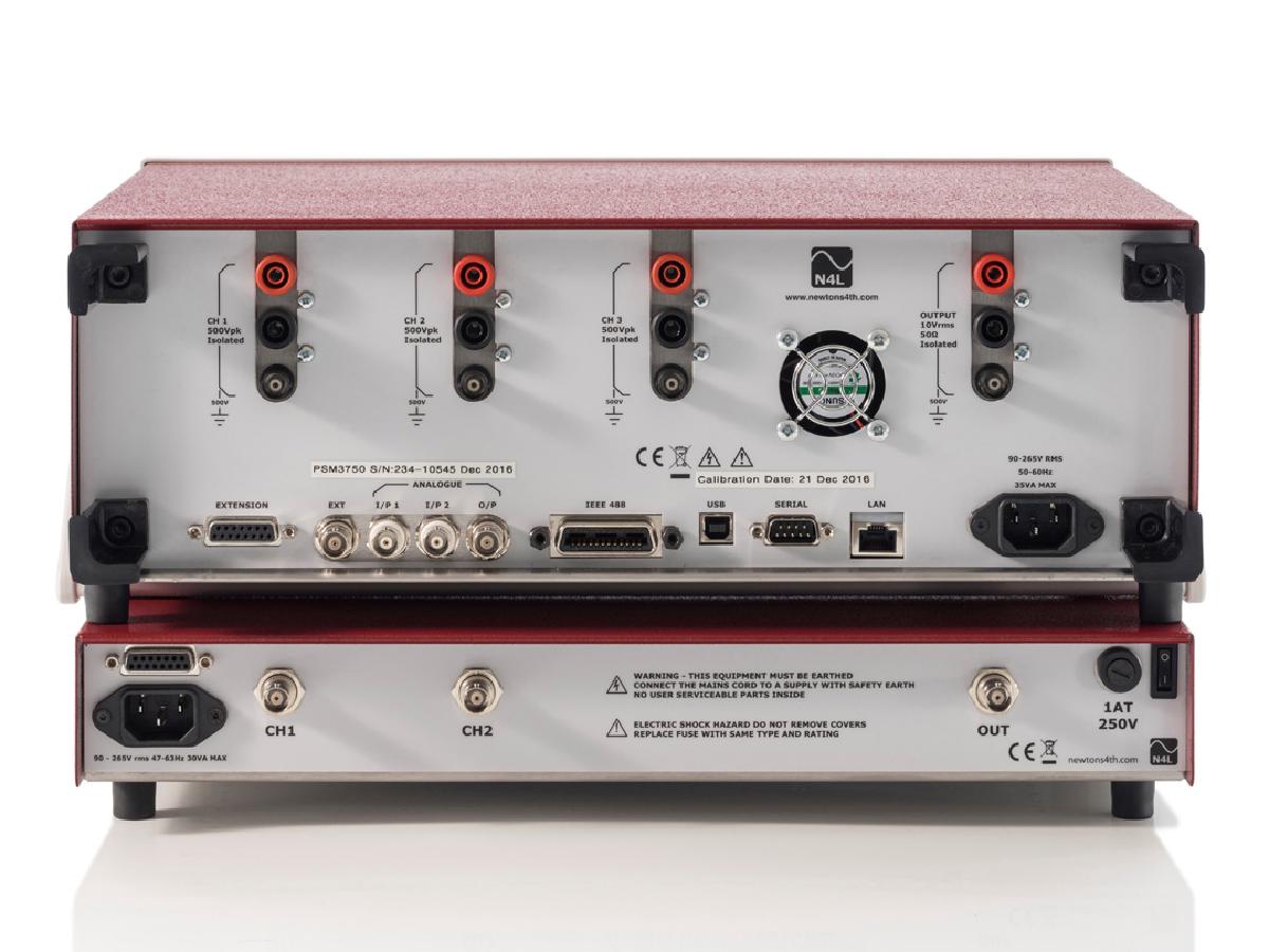 PSM3750 IAI2 Impedance analyzer rear view