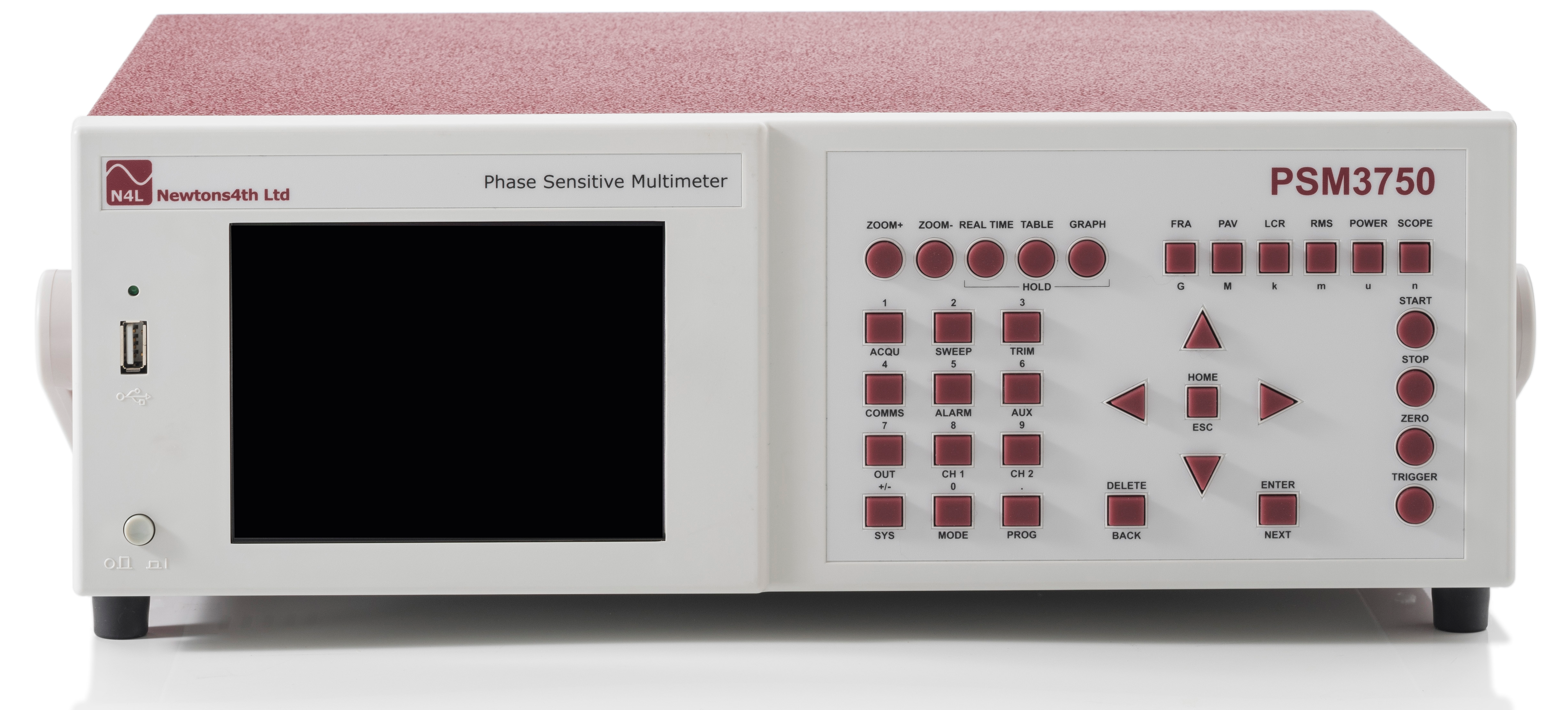 psm3750 front panel black display